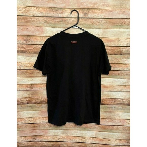 511 Tactical Shirt Large Black Always Be Ready Eagle Tee Large Slim Fit - Picture 6 of 6